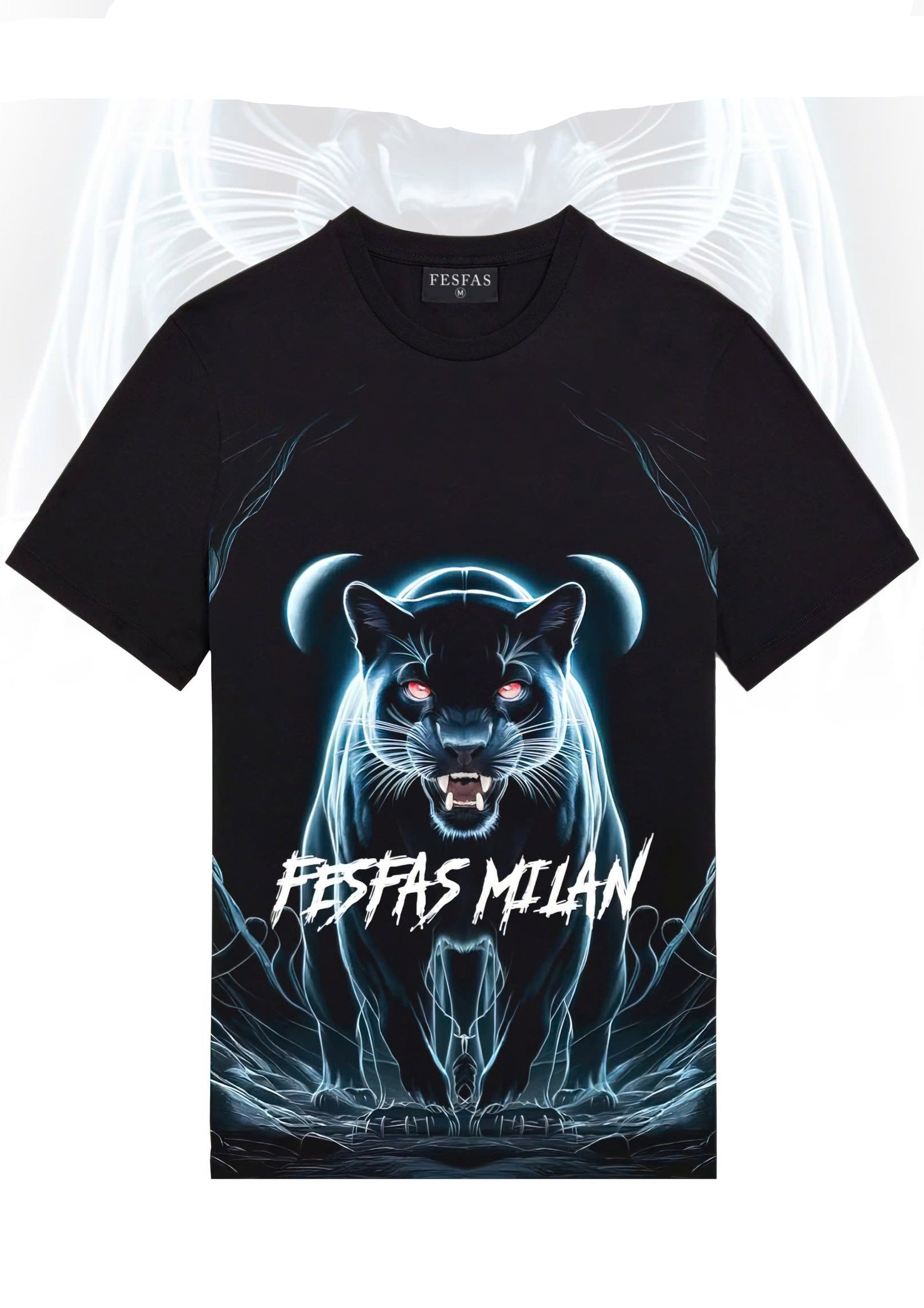 FesFas panther-print | Áo Thun | Nam | Màu Đen