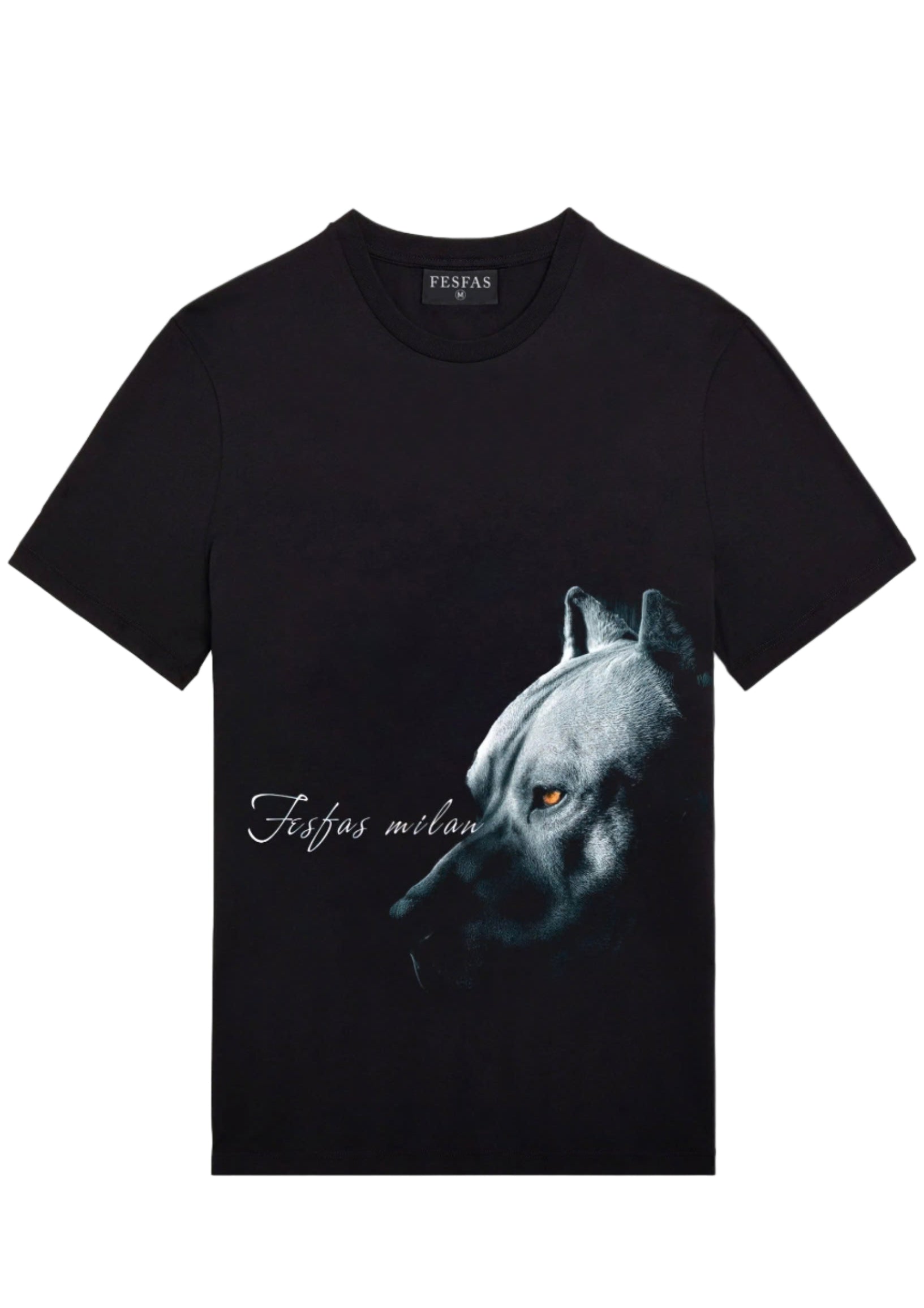 FesFas bulldog-print | Áo Thun | Nam | Màu Đen