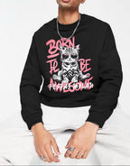 FesFas Cat-print Sweatshirt | Black | Men