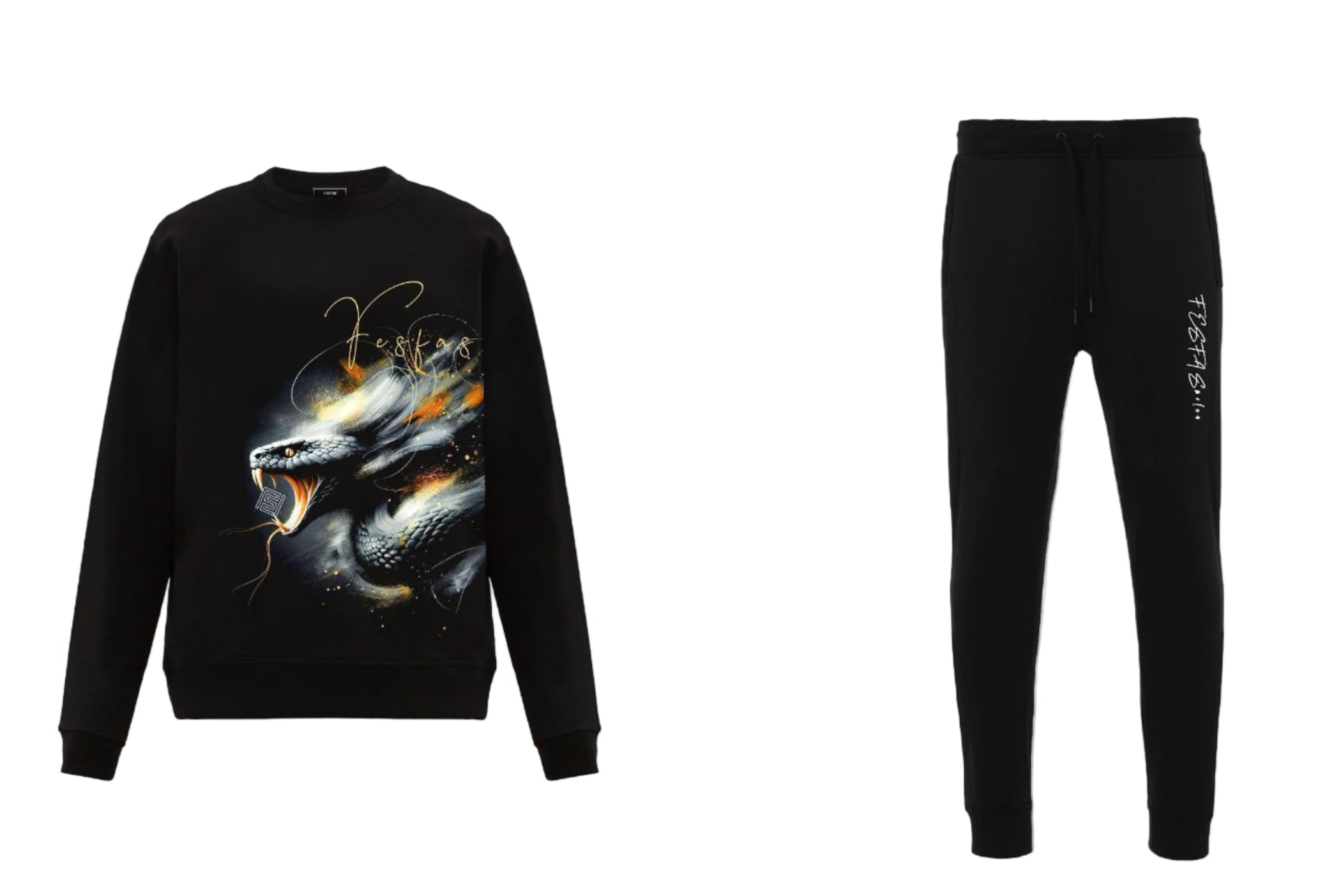FesFas Viper-print Sweatshirt | Black | Men