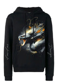 FesFas Snake-print Hoodie | Black | Men