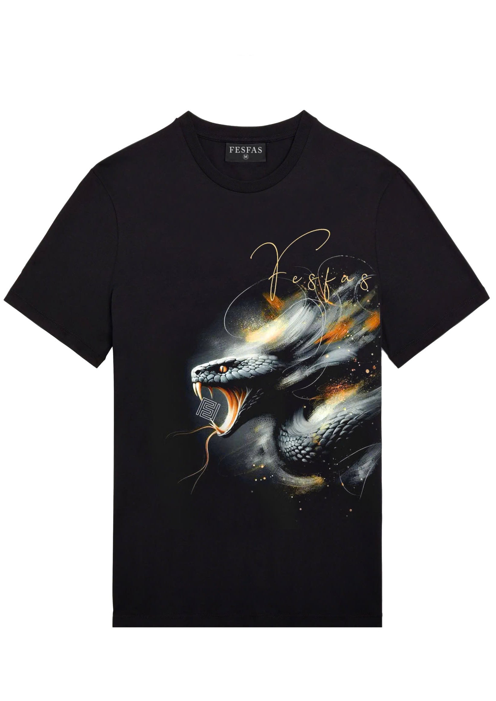 FesFas snake-print | Áo Thun | Nam | Màu Đen
