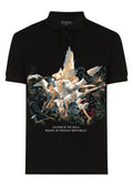 FesFas Angel-print | Áo Polo | Nam | Màu Đen