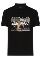 FesFas "Make History"-print | Áo Polo | Nam | Màu Đen