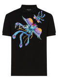 FesFas Peacock-print | Áo Polo | Nam | Màu Đen