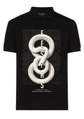FesFas Snake-print | Áo Polo | Nam | Màu Đen