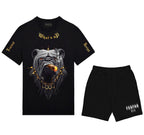 FesFas bulldog-print | Bộ T-Shirt | Nam | Màu Đen