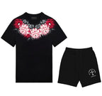 FesFas flowers-print | Bộ T-Shirt | Nam | Màu Đen