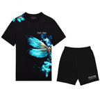 FesFas blue dragonfly-print | Bộ T-Shirt | Nam | Màu Đen