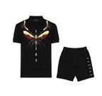 FesFas Fly-print | Áo Polo | Nam | Màu Đen