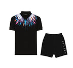 FesFas Eagle-print | Áo Polo | Nam | Màu Đen