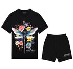 FesFas colorful dragonfly-print | Bộ T-Shirt | Nam | Màu Đen