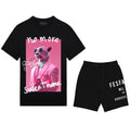 FesFas panther-print | Bộ T-Shirt | Nam | Màu Đen