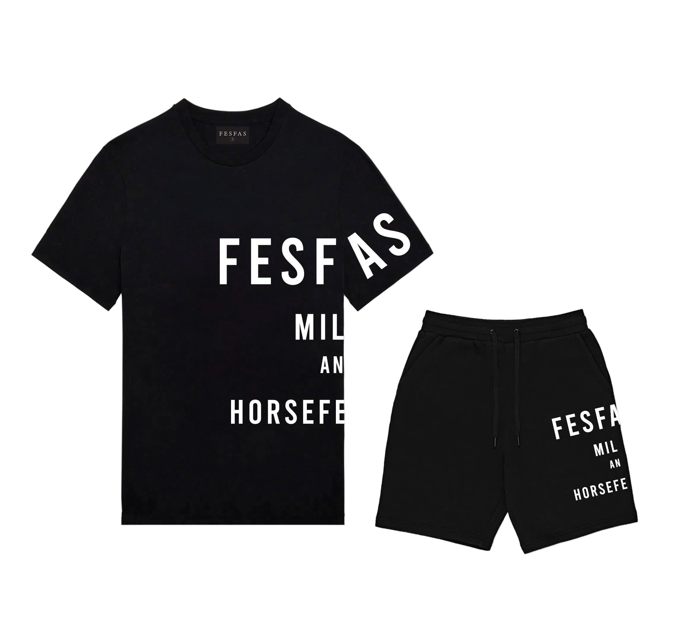 FesFas Drawstring Shorts | Men | Black