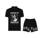 FesFas Rabbit-print | Áo Polo | Nam | Màu Đen