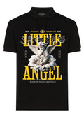 FesFas Angel-print | Áo Polo | Nam | Màu Đen