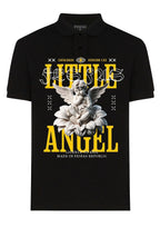 FesFas Angel-print | Áo Polo | Nam | Màu Đen