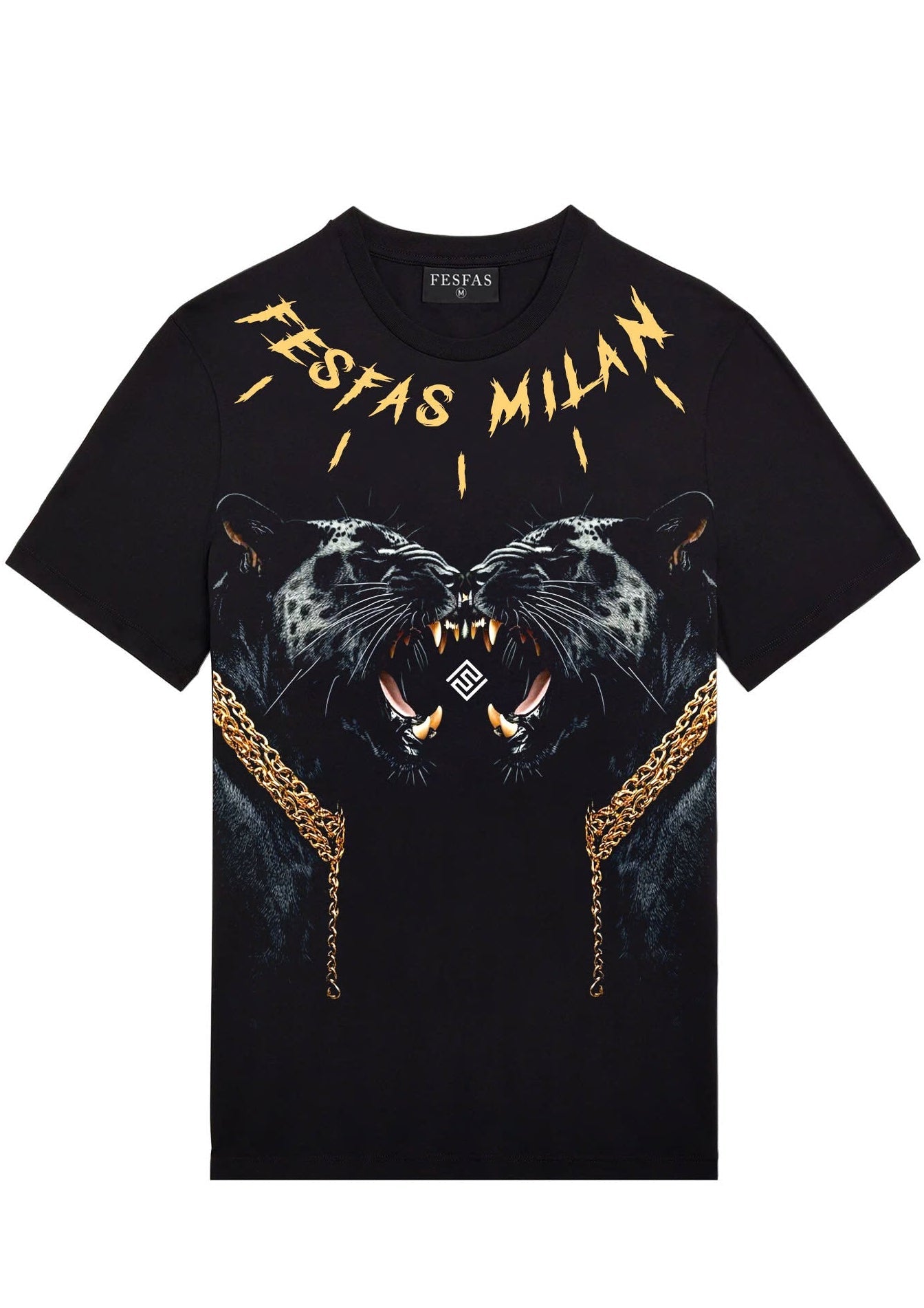FesFas black panther-print | Áo Thun | Nam | Màu Đen