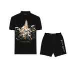 FesFas Angel-print | Áo Polo | Nam | Màu Đen