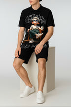 FesFas Relaxed Boy-print | Áo Polo | Nam | Màu Đen