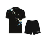 FesFas Floral-print | Áo Polo | Nam | Màu Đen