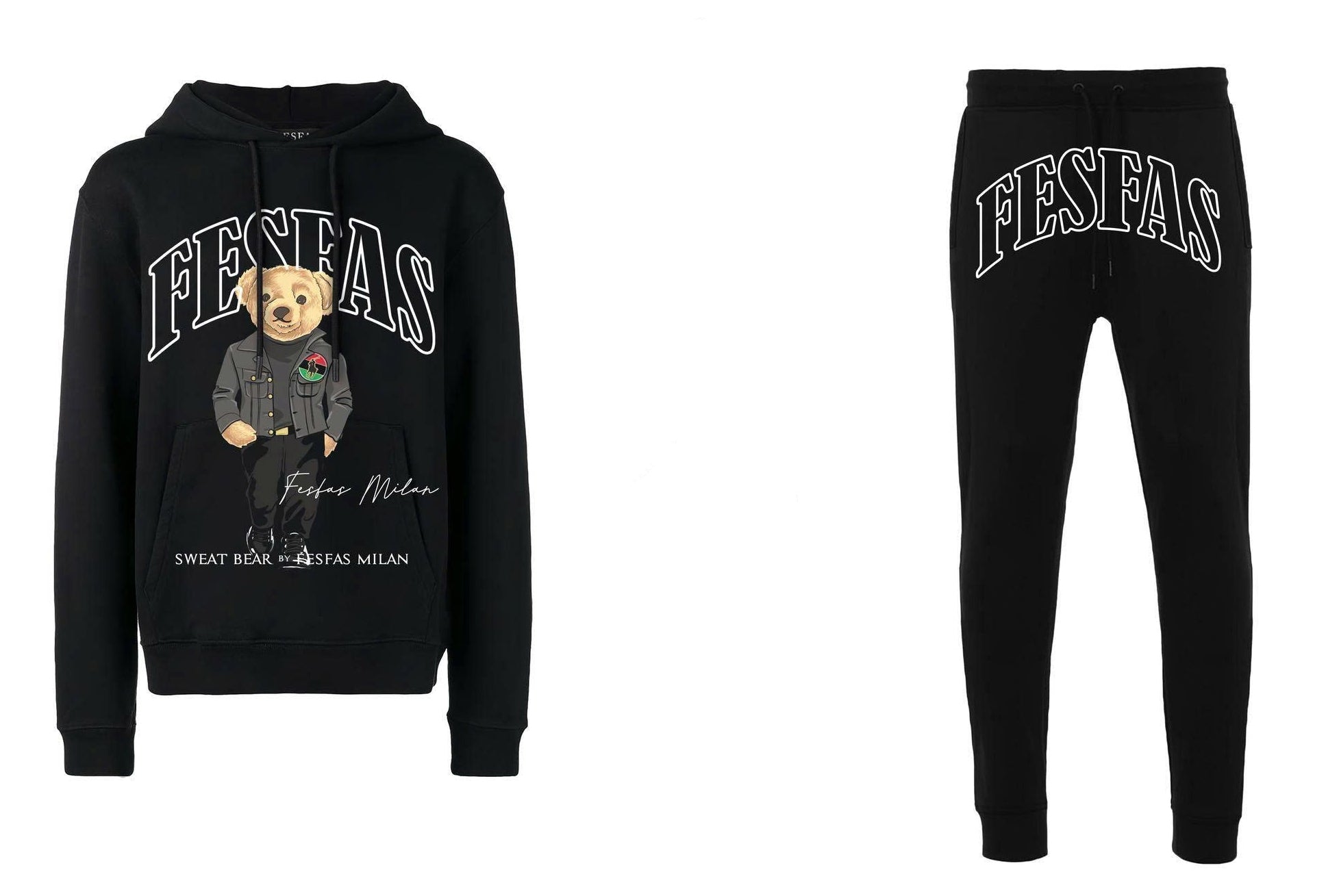 FesFas Drawstring Joggers | Men | Black