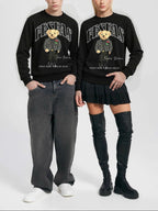 FesFas Bear-print Sweatshirt Set | Black | Men