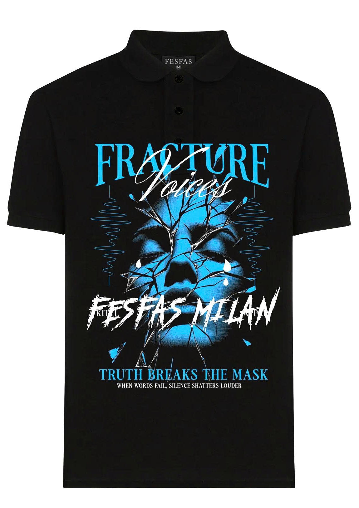 FesFas graphic-print | Áo Polo | Nam | Màu Đen