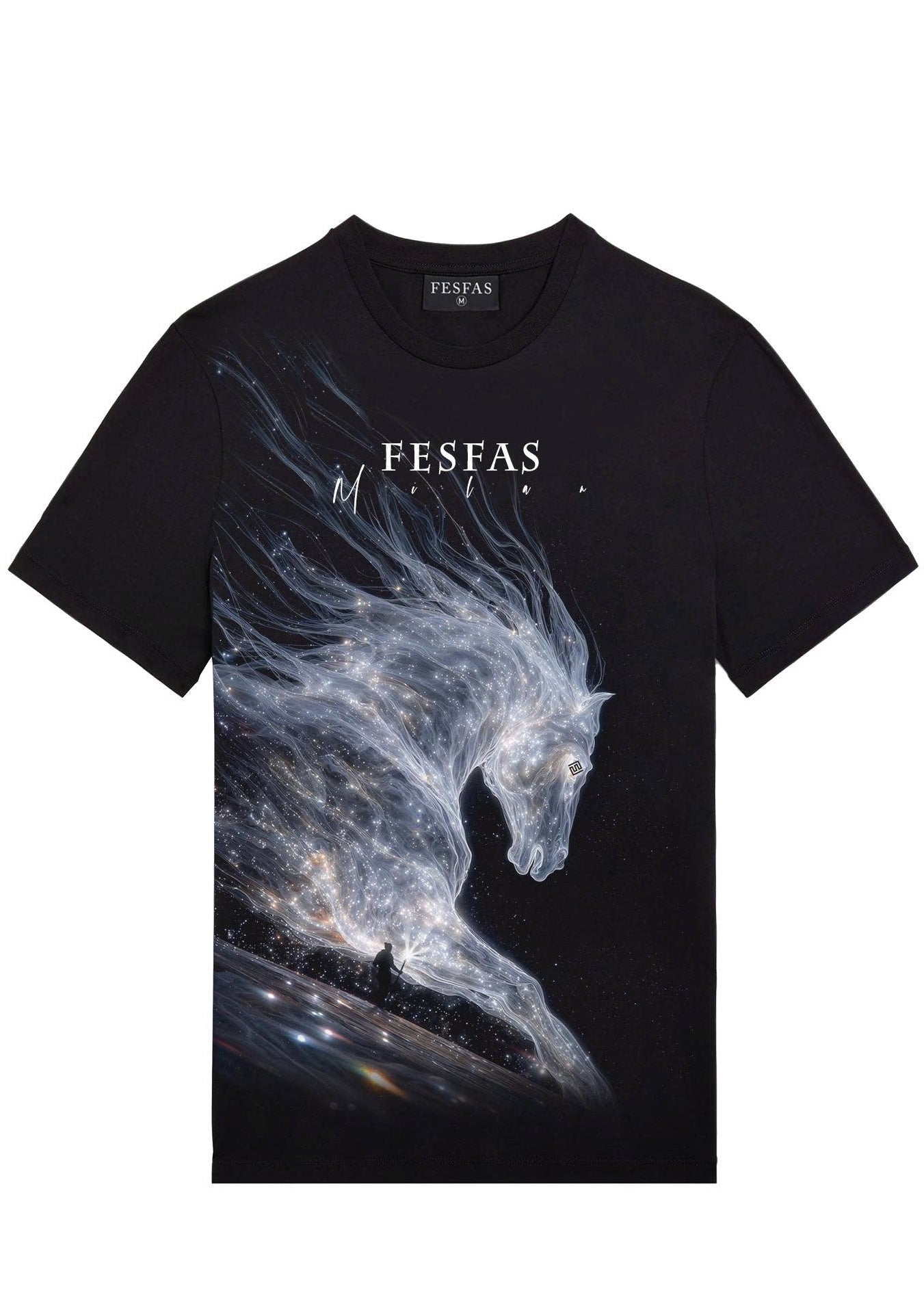 FesFas light horse-print | Áo Thun | Nam | Màu Đen
