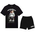 FesFas sport bear-print | Bộ T-Shirt | Nam | Màu Đen