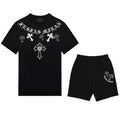 FesFas cross-print | Bộ T-Shirt | Nam | Màu Đen