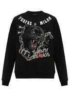 FesFas chains panther-print Sweatshirt | Black | Men
