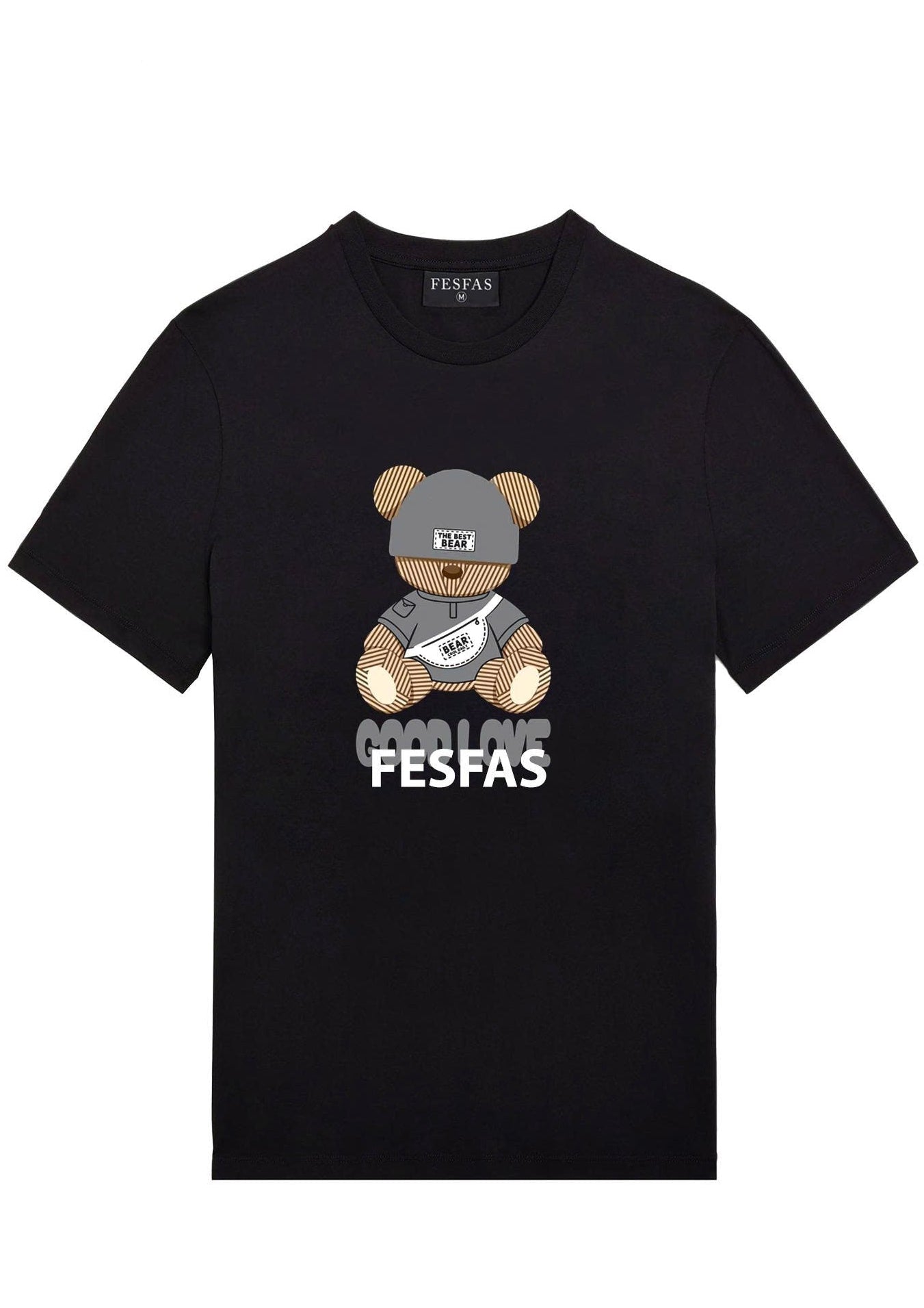 FesFas bear-print | Áo Thun | Nam | Màu Đen