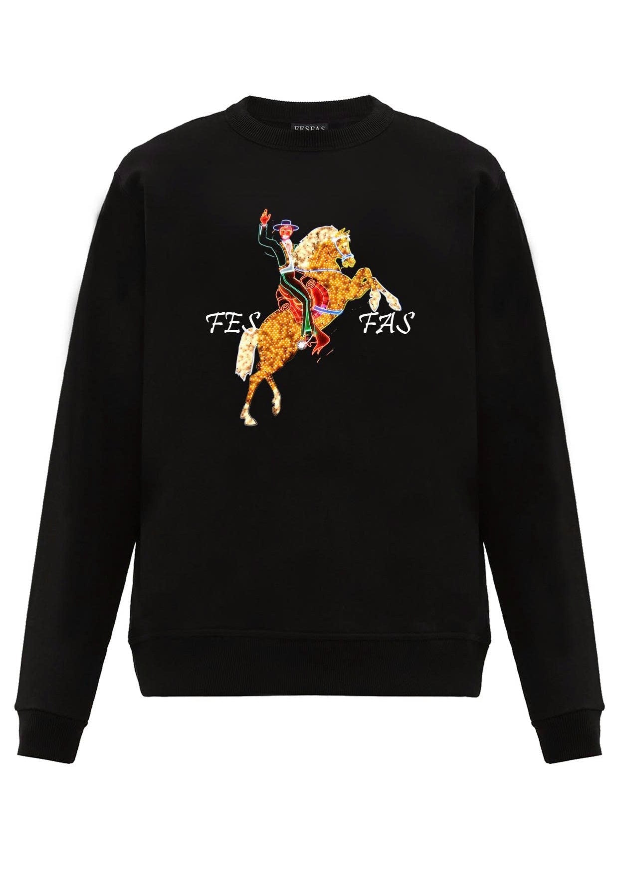 FesFas graphic-print Sweatshirt | Black | Men