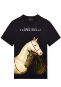 FesFas horses-print | Áo Thun | Nam | Màu Đen
