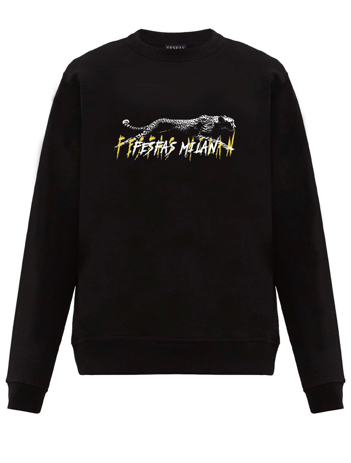 FesFas panther-print Sweatshirt | Black | Men