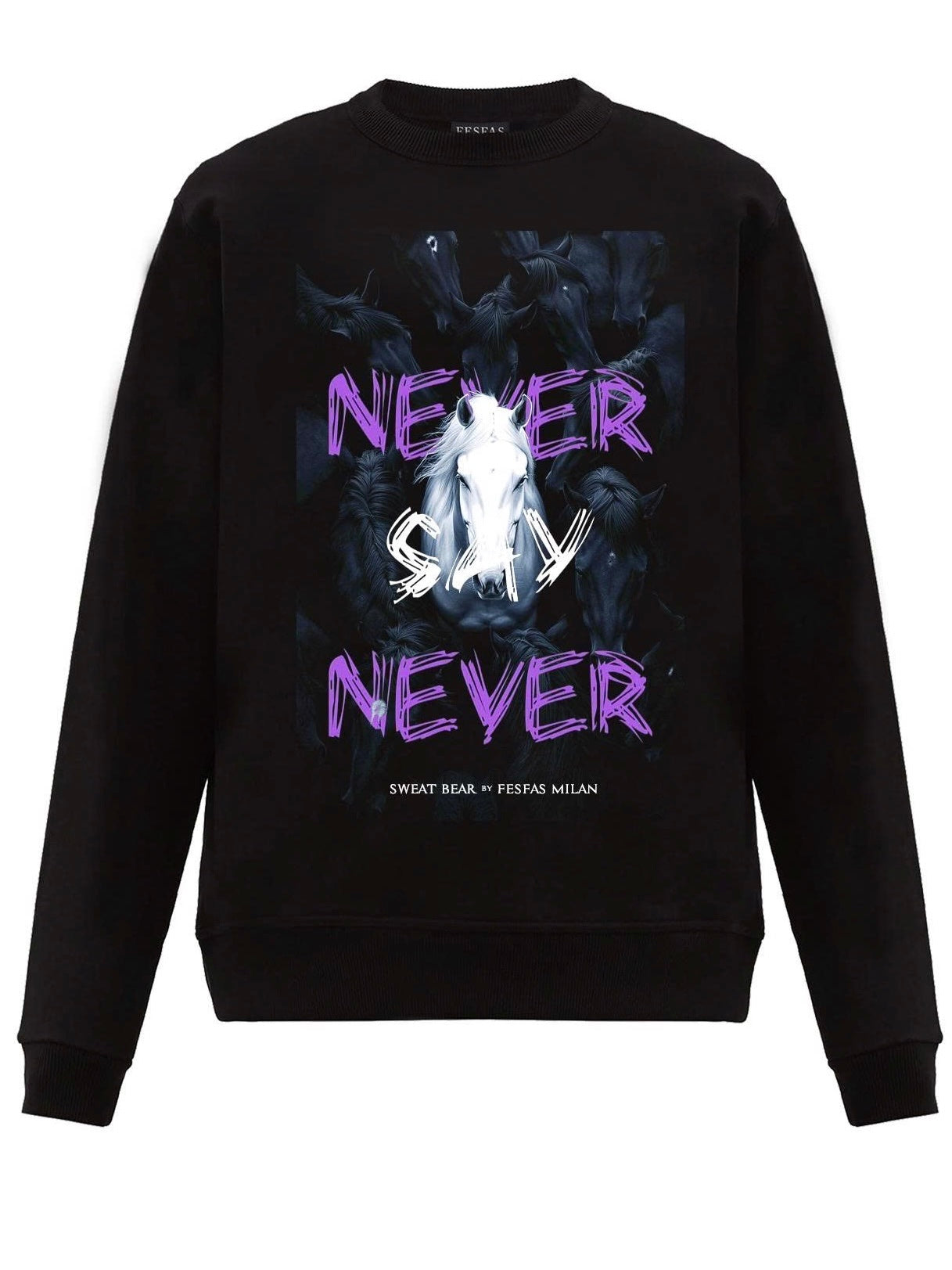 FesFas horse-print Sweatshirt | Black | Men