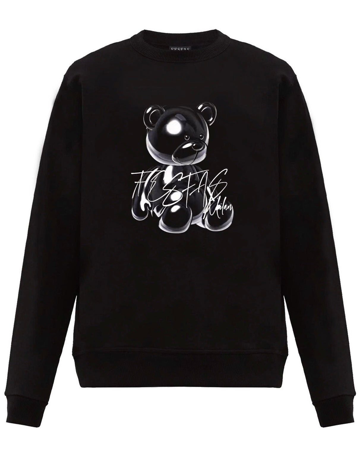 FesFas black bear-print Sweatshirt | Black | Men