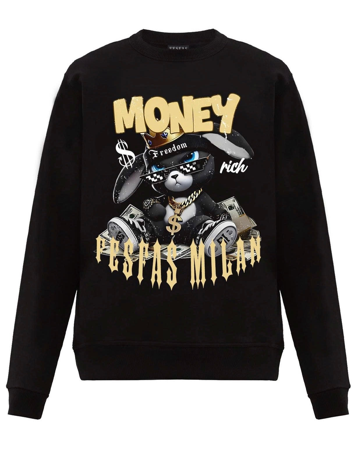 FesFas bunny-print Sweatshirt | Black | Men