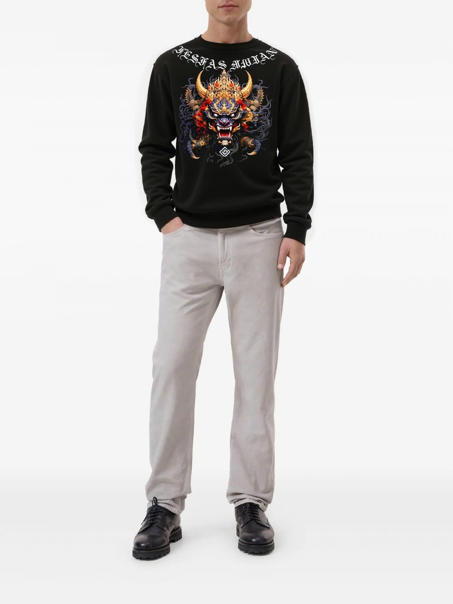 FesFas dragon-print Sweatshirt | Black | Men