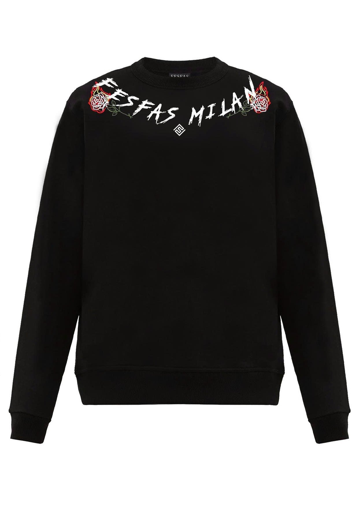 FesFas graphic-print Sweatshirt | Black | Men
