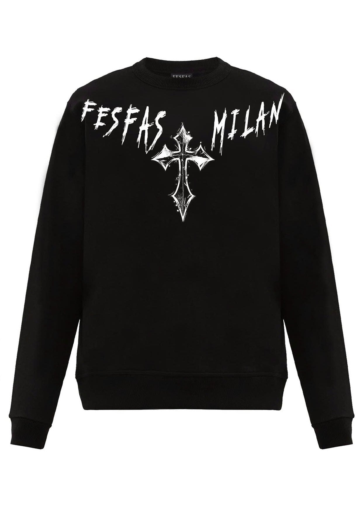 FesFas graphic-print Sweatshirt | Black | Men