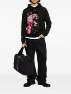 FesFas jaguar-print Hoodie | Black | Men