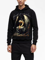 FesFas Fallen Angel-print Hoodie | Black | Men