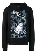 FesFas Cat-print Hoodie | Black | Men