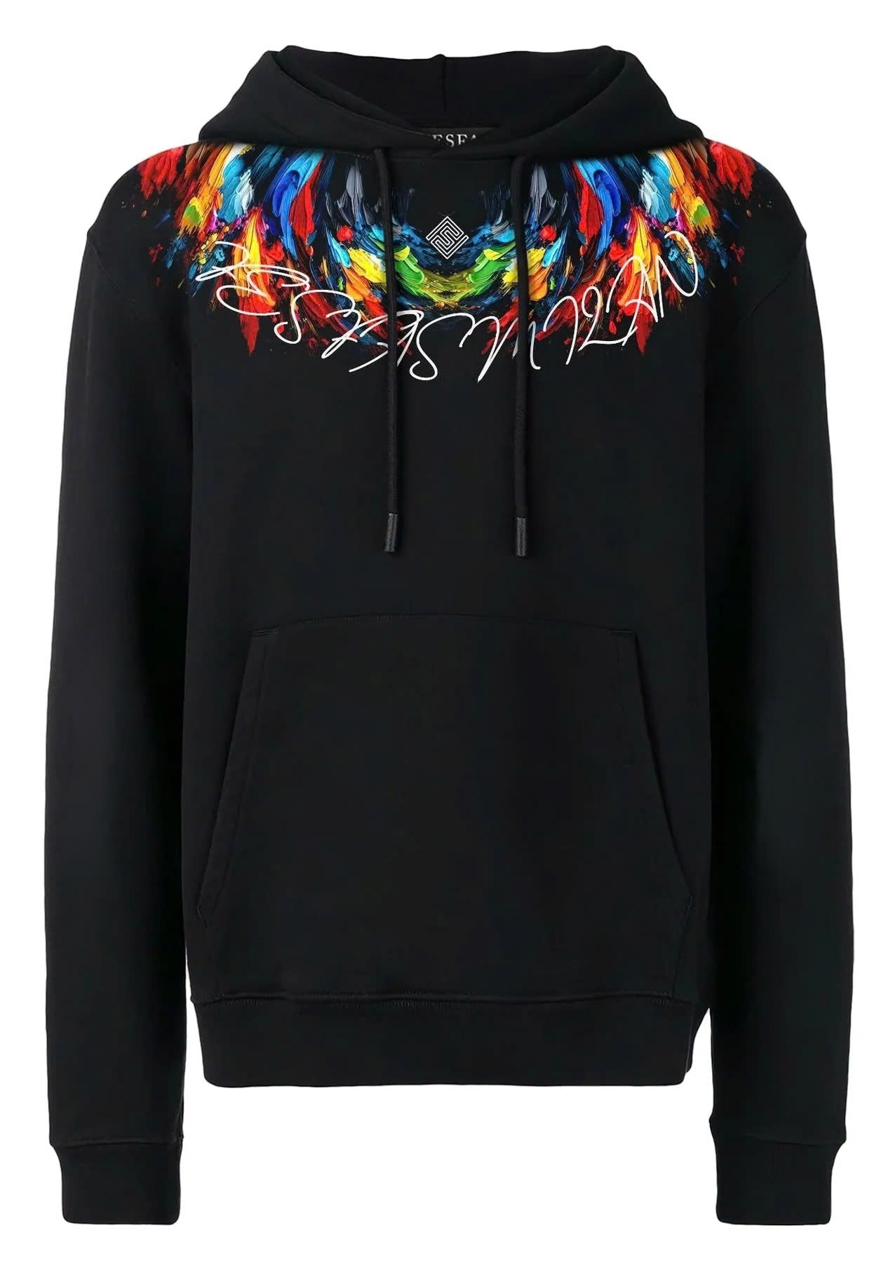 FesFas color-print Hoodie | Black | Men