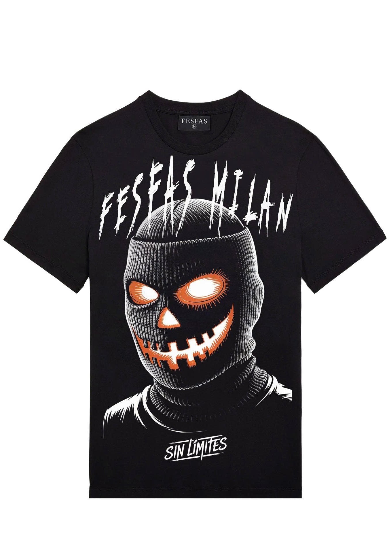 FesFas pumpkin mask-print | Áo Thun | Nam | Màu Đen