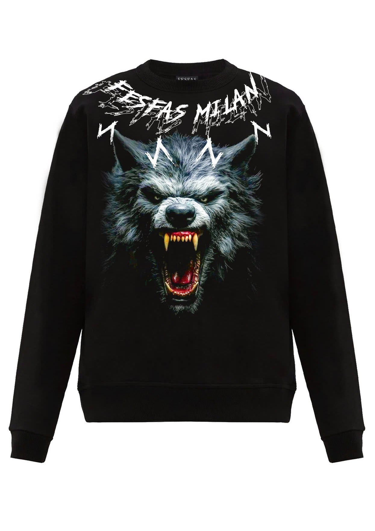 FesFas hyena-print Sweatshirt | Black | Men