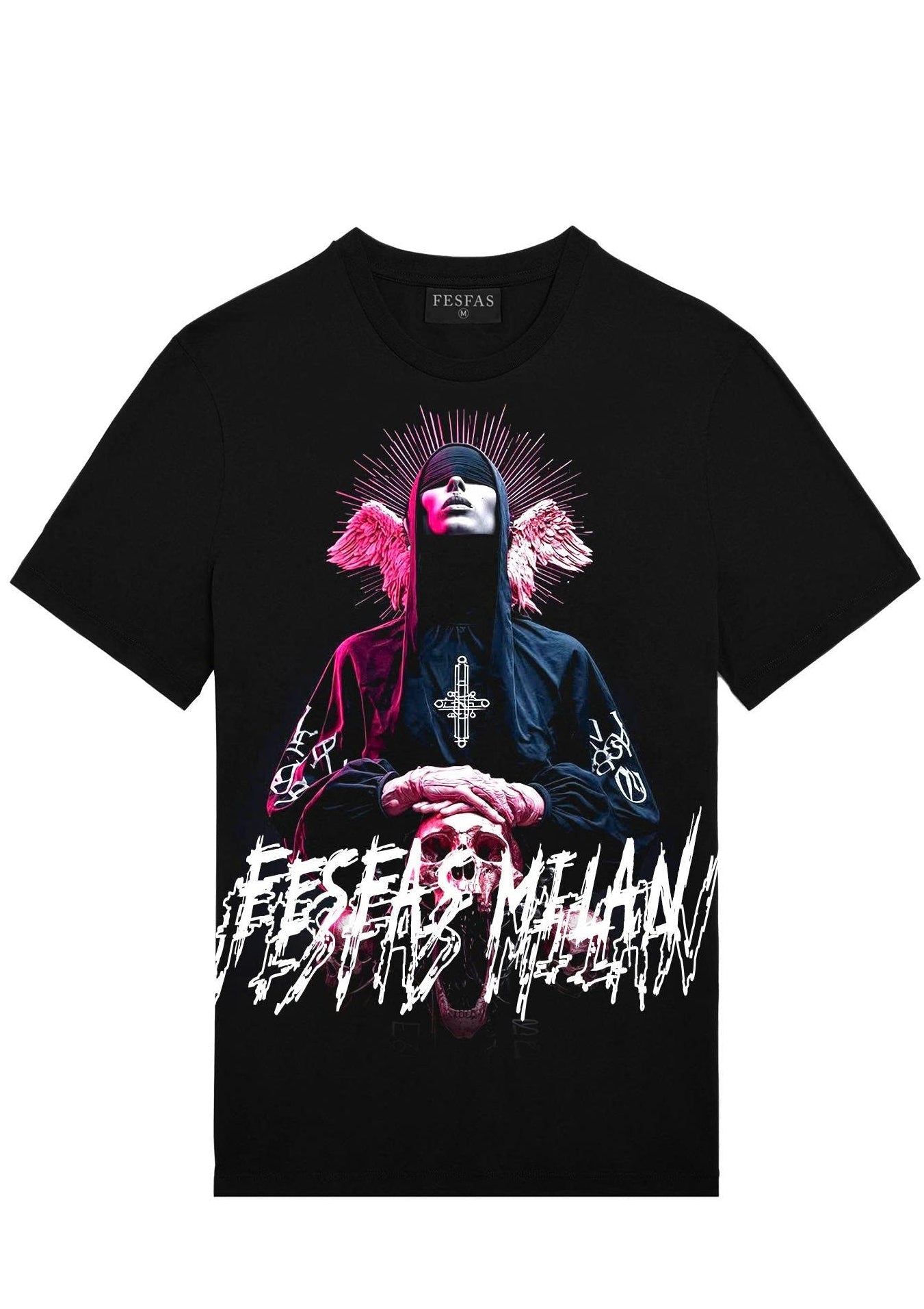 FesFas believer-print | Áo Thun | Nam | Màu Đen