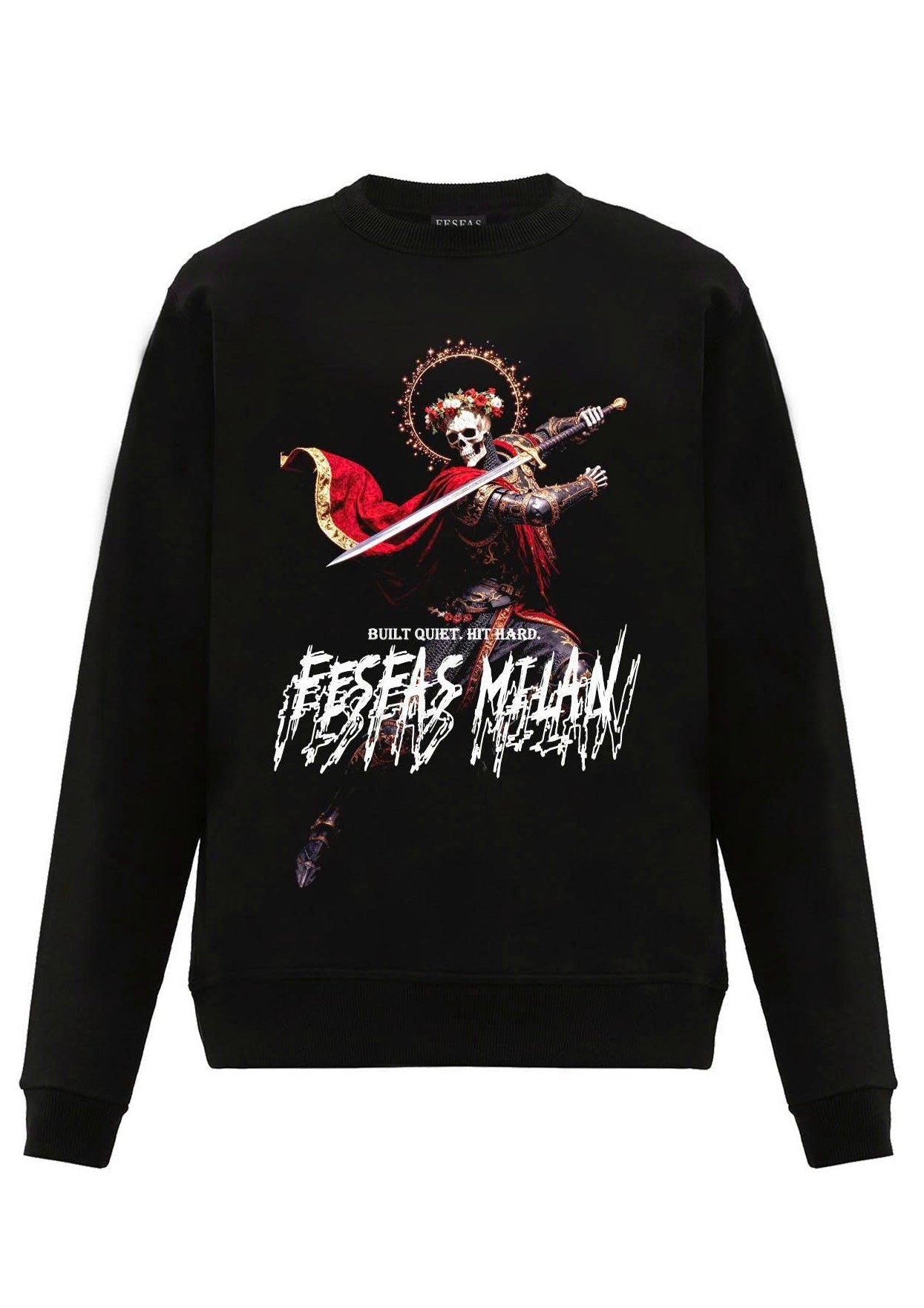 FesFas bone knight-print Sweatshirt | Black | Men